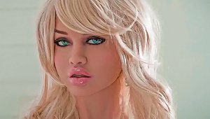 Hot Blonde Busty Sex Doll Blowjob Anal Deepthroat