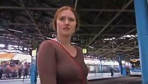 Public Sex With Red Haired Amateur