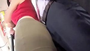 Amazing Asian Teen On The Public Bus