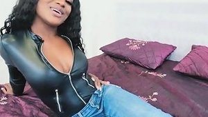 Big Tit Black In Leather Bodysuit Wants Cock Drtuber
